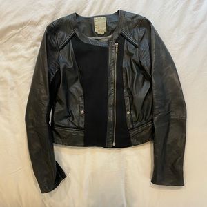 Anthropologie Elevenses Leather Jacket